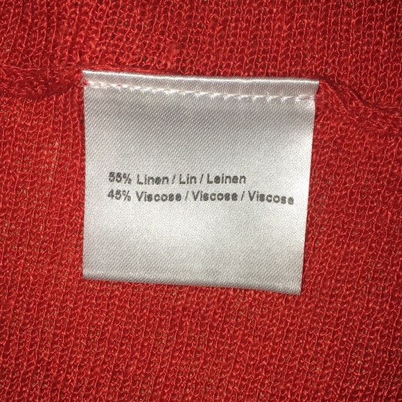 Krimson & Clover Tangerine Orange Cardigan Size SM - Picture 4 of 7